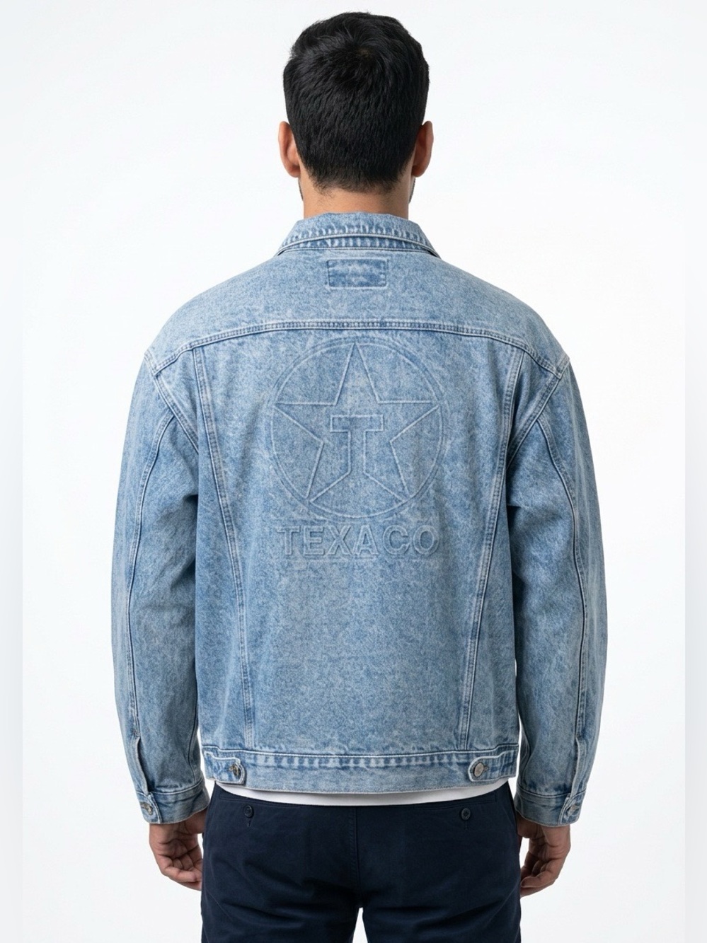Men’s Boden Sport Texaco Jean Jacket Denim Trucker XL Unisex